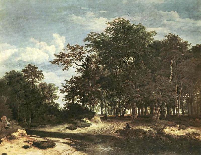 Jacob van Ruisdael The Large Forest oil painting picture